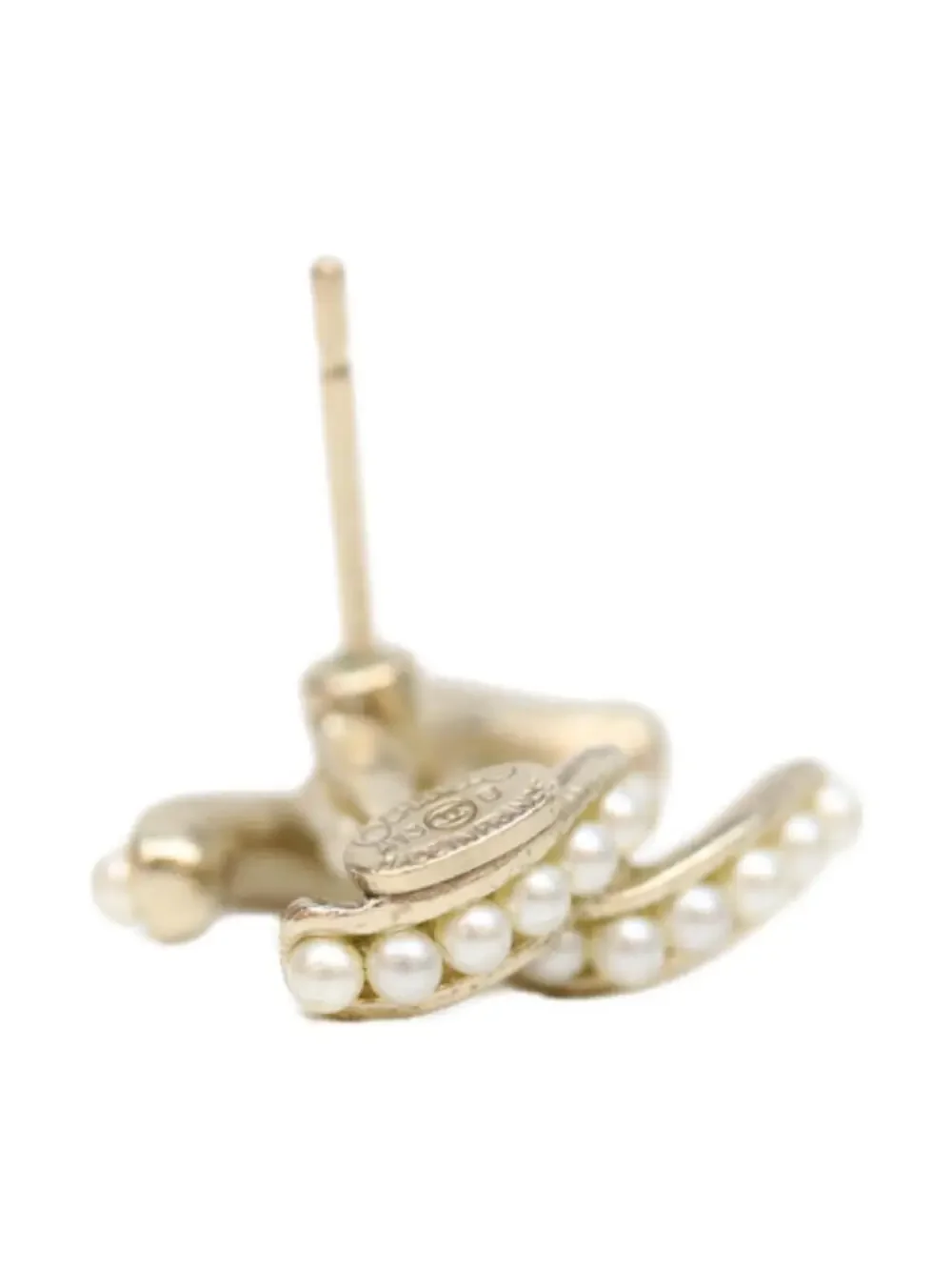 Chanel Cc Logo Earrings Metal Gold-Tone #299615C11B